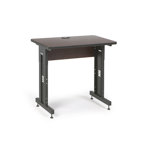 36" W x 24" D African Mahogany Training Table 5500-3-004-23