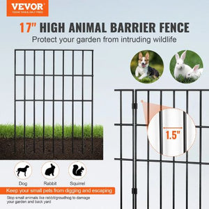 17 x 13 inches Garden Fencing with 1.5 Inch Spike Spacing and Animal Barrier Fence 330x440-28 (28 Pack)
