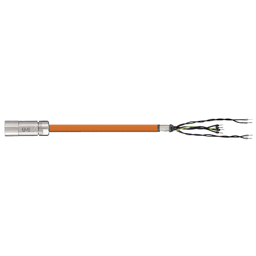 Igus MAT9751604 12/4C 16/2P Round Plug Socket A / Open End B Connector PVC Stöber 1-Motor-4.0 mm² Servo Cable