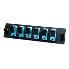 24 Port Quad LC Ceramic Sleeve 50µm 10 Gig Adapter Plate 6124QLC50G