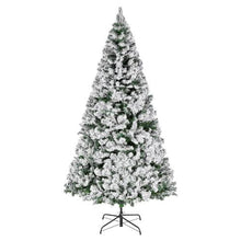 Artificial Snow Flocked Xmas Christmas Tree with 470 Colorful LED Lights (7.2FT)