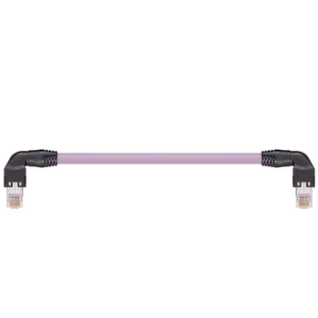 Igus RJ45 L Above A/B Angled Connector Crossover Hirose Harnessed CAT5e Cable