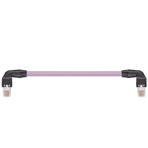 Igus RJ45 L Above A/B Angled Connector Crossover Hirose Harnessed CAT5e Cable