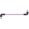Igus CAT9240360 26 AWG 4P RJ45 L Above A / Lower B Angled Connector Hirose PUR Harnessed CAT5e Cable