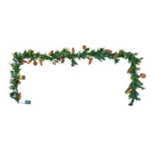 Artificial Christmas Garland with Light String Realistic Xmas Collection for Mantel and Fireplace (9FT)