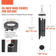 58 Inch Aluminum Memorial Deep Tone Wind Chimes M22091