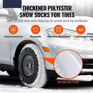 Thickened Snow Socks with Elastic Straps for Tires WB-M