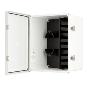 NEMA 4X Enclosure Patch and Splice Includes 1-W48S Kit (2-24 Fiber Splice Trays, Transition Trays, Mounting Hardware, Cable Management, and Port Identification) OCO48NXS