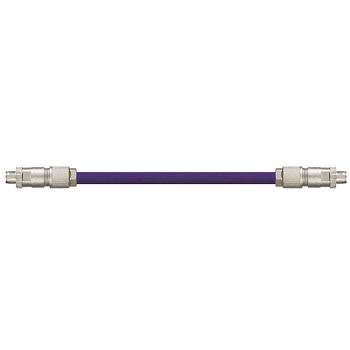 Igus CAT9321013 26 AWG 4P M12 X-Coded A/B Connector Phoenix Contact PVC Harnessed CAT5e Cable