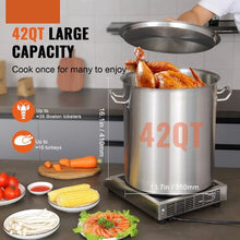 42 QT Stainless Steel Stockpot Cooking Basket for Kitchen SP354003D