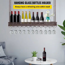 46.9 X 13 In  Hanging Wine Glass Rack for Bar Cafe Kitchen XR-JBJ001