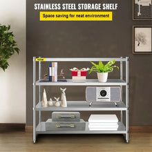 72 In Stainless Steel Shelving 4 Tier Adjustable Shelf Storage for kitchen VV-SSS-4-72