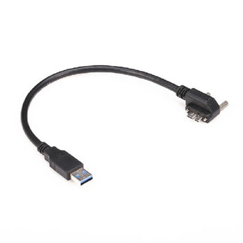 USB 3.0 Male to Micro B Left Right Angled 90 Degree With Locking Screw PCM-CLC-73