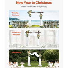 21' Ft Wedding Arch Draping Fabric Reception Backdrop Wedding Decoration Artificial Wedding Arch Flowers Kit (Pack of 3)
