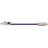 Igus CAT9341005 26 AWG 4P Telegärtner RJ45 Metal A / Phoenix Contact M12 X-Coded B Connector PVC Harnessed CAT6A Cable