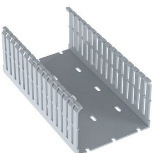 6FT 2.12x4.25 Panduct Type F PVC Narrow Finger/Slot Wiring Duct F4X2LG6