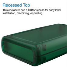 Mother Board Fixing Storage Box Translucent Green ,Hand Held Enclosure With Removable End Panel H65TRGR