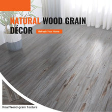 36 x 6 Inch Gray Wood Self Adhesive Vinyl Floor Tiles for  Kitchen Dining Room DW5014