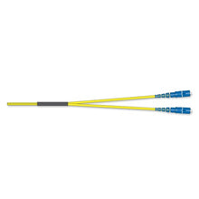 5 Meters Fiber Optic Jumper Standard LCUPC Duplex SM 2F Zipcord Riser Standard Yellow Jacket 045402R5120005M