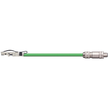 Igus CAT9361008 22 AWG 2P Telegärtner RJ45 Metal A / Binder M12 D-Coded B Connector PVC Harnessed Profinet Cable