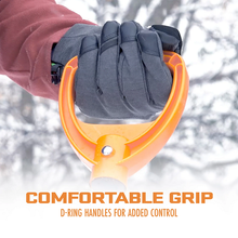 18-Inch Shovel 34.5-Inch Shaft Steel Shaft Impact-Resistant Snow Shovel