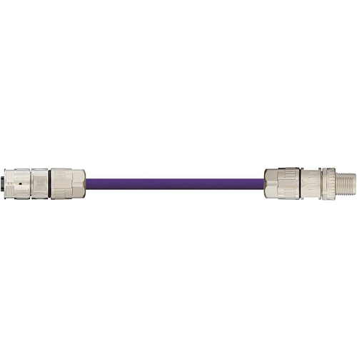 Igus M12 X-Coded Socket A / Pin B Connector Harting Harnessed CAT5e Cable