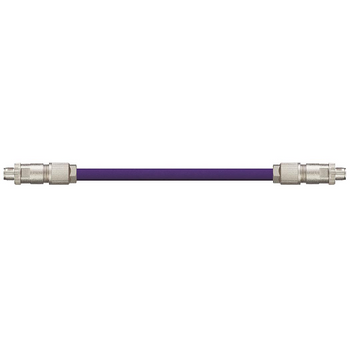 Igus CAT9331012 26 AWG 4P M12 X-Coded A/B Connector Phoenix Contact PVC Harnessed CAT6 Cable