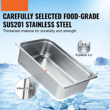 6-Inch Deep Commercial Table Pan For Catering Storage Food UCT8116-6 (Pack of 6)