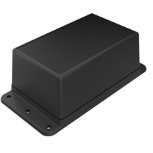 3.6 X 2.25 Black Wall Mounts Accessories 1.6 Height Smooth Recess Finishes And Fastening Battery Compartments Enclosure WM012I,BK