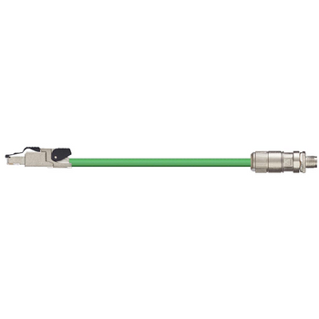 Igus RJ45 Metal A / M12 X-Coded B Connector Telegärtner Harnessed Profinet Cable