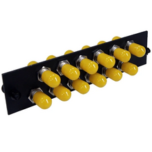 12-Port Single Mode Fiber Adapter Panel ST Simplex Couplers FB24-4008STC12