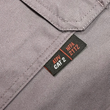FR Work Shirts 8 oz 100% Cotton Flame Resistant Industrial Workwear Gray
