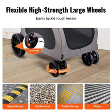 4 Wheels Cat with Dog Carrier and Folding for Pet's DTC-909