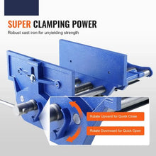 13 In Woodworking Vise working Bench Vise Heavy-duty Cast Iron Vice for Woodworking Cutting & Drilling
