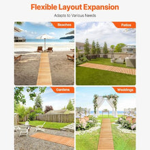 Brown Straight Pathway Roll Out Garden Walkway Wooden Garden