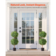 36 In Artificial Topiary Boxwood Double Ball 2 Set for Outdoor&Indoor
