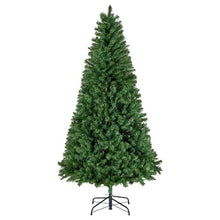 Prelit Flocked Artificial Christmas Tree Xmas with 470 Colorful LED and 11 Lighting Modes Decoration (7.5FT)