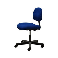 17" H - 22" H Desk Height Chair No Arms PL12-F-BLUE-312 Dark Blue