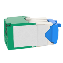 22-26 AWG Mini-Com Cat6A Shuttered Jack Module RJ45 TG Style CJH6X88TGGR