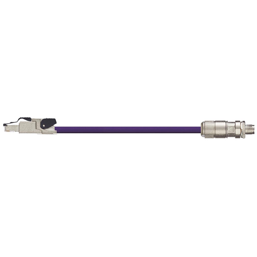 Igus Telegärtner RJ45 Metal A / Phoenix Contact M12 X-Coded B Connector Harnessed CAT6A Cable