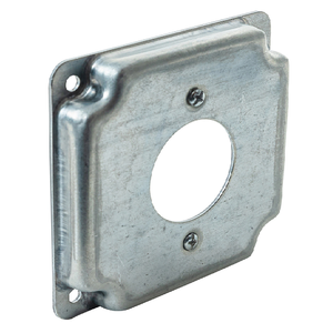 4" Square 1/2" Raised Industrial Surface Cover 20 Amp 1.594" Dia G1942 (Pack of 110)