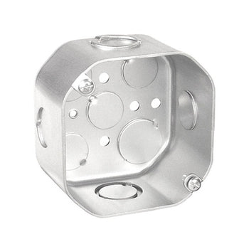 4 Inch Octagon Box 3-1/2 Inch Deep 1/2 And 3/4 Knockouts 54181-S (Pack of 20)