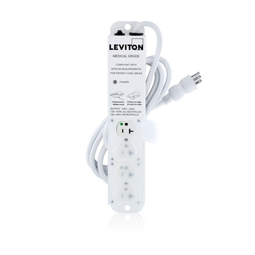 20 Amp 125VAC Medical Grade Power Strip 5306M-2S5