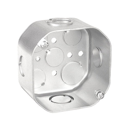 4 Inch Octagon Box 3-1/2 Inch Deep 1/2 And 3/4 Knockouts 54181-S (Pack of 20)