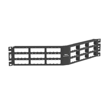 72 Port Mini-Com High Density Flush Mount Angled Modular Patch Panel 2RU CPPA72FMWBLY