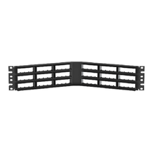 72 Port Mini-Com High Density Flush Mount Angled Modular Patch Panel 2RU CPPA72FMWBLY