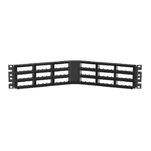 72 Port Mini-Com High Density Flush Mount Angled Modular Patch Panel 2RU CPPA72FMWBLY