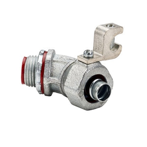2-1/2 Inch 45-Degree Liquidtight Connector With 1/0-14 Lug Malleable 237SGR