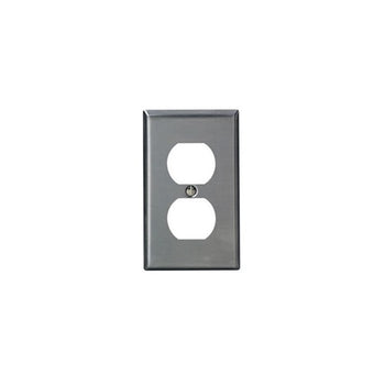 1-Gang Duplex Wallplate Non-Magnetic Stainless Steel 84003-40
