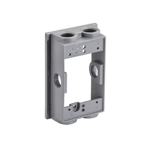 Single Gang 6 Hole Weatherproof Extension Ring Box (Pack of 25)